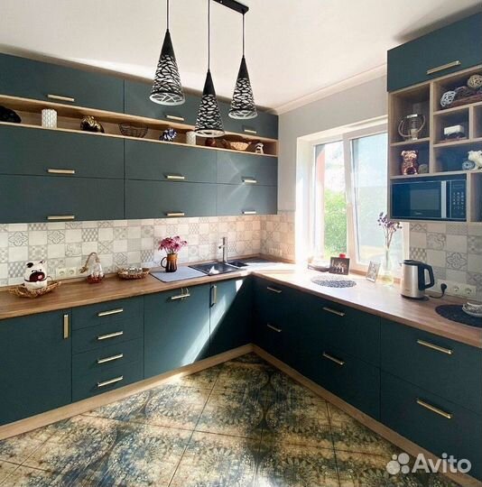 Современная кухня на заказ мдф фасады