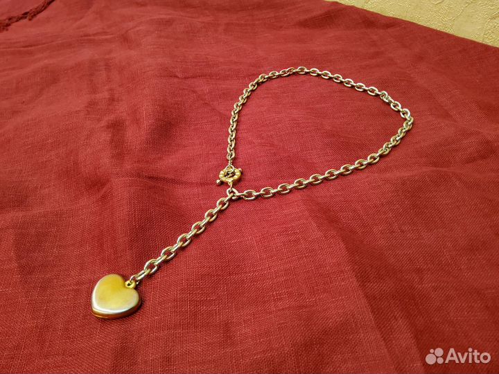 Оригинальное лаконичное колье с сердечком