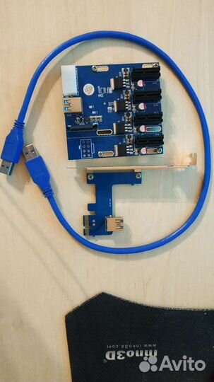Переходник pci e 1x - 4 1x