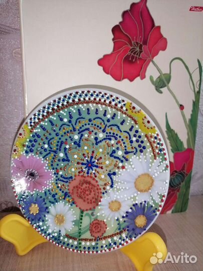 Тарелка ручная роспись