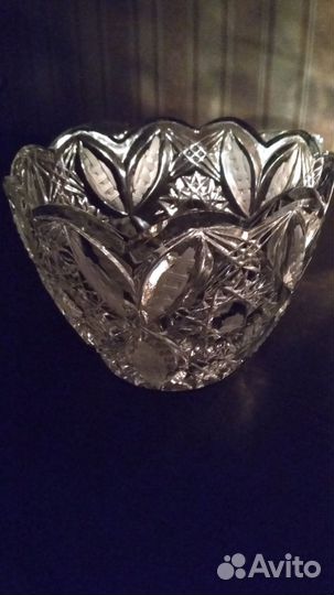 Салатник хрустальный СССР