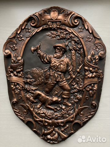Панно, гальванопластика, чеканка, картина медная