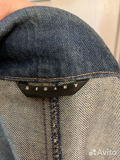 Пиджак джинсовый sisley 46р