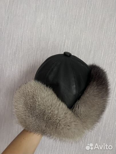 Шапка ушанка женская
