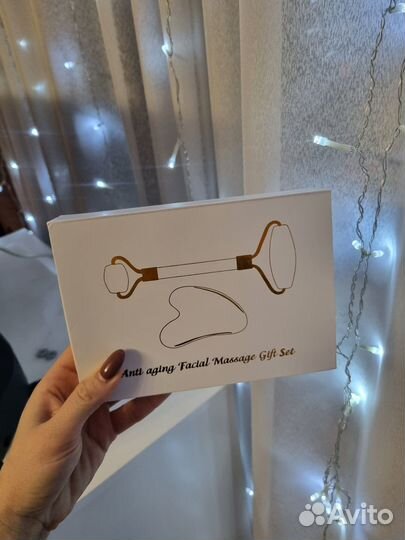 Набор Гуаша (роллер и скребок)