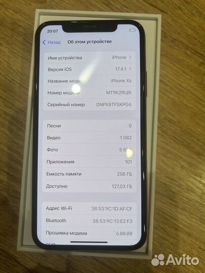 iPhone Xs, 256 ГБ