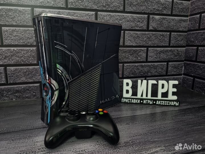 Прошитый Xbox 360 Slim Freeboot Halo 4 Edition