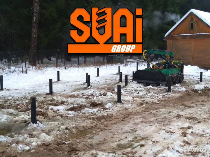 Винтовые сваи под ключ