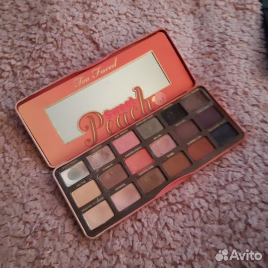 Палетка too faced sweet peach