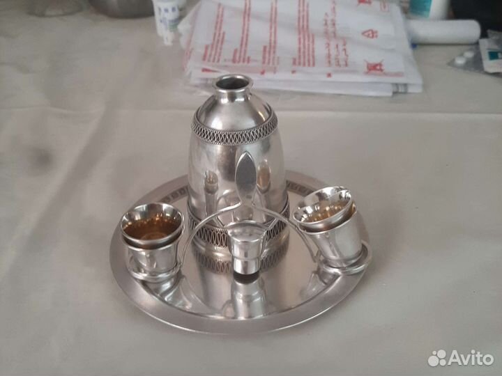 Графин с рюмками коньячный старинный