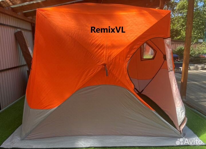 Видео Палатка зимняя куб вытяжка для трубы 240*240