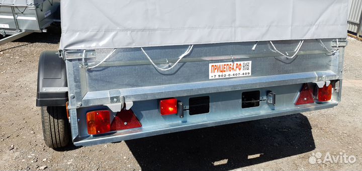Легковой авто прицеп крепыш 2.5 плюс тент 300мм