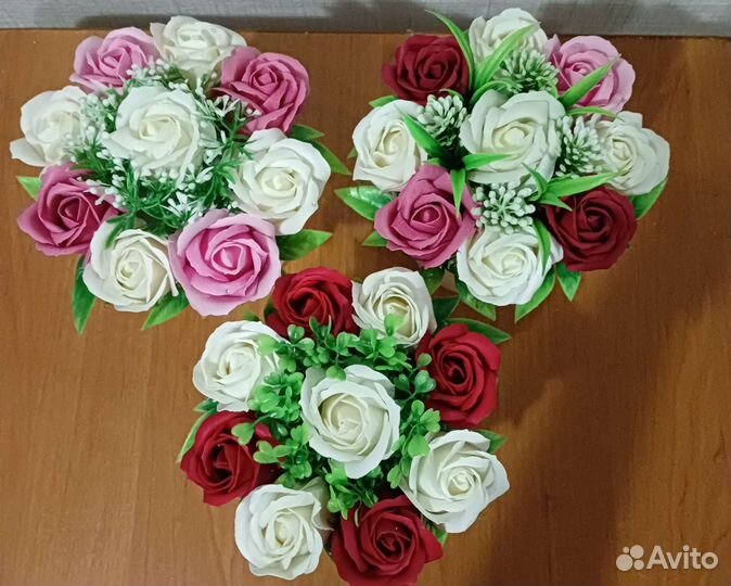 Букет из мыльных роз