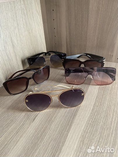 Солнцезащитные очки женские брендовые 5 шт
