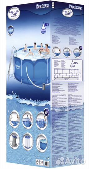 Каркасный бассейн новый