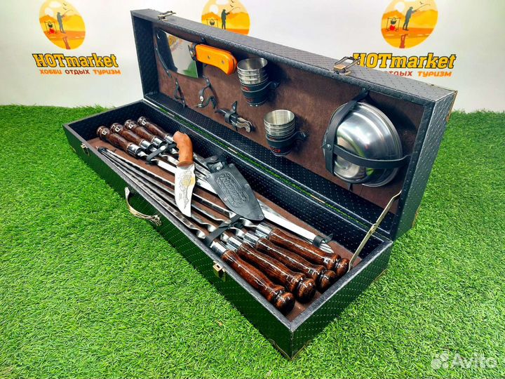 Набор шампуров подарочный