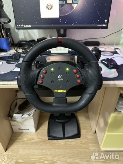 Руль logitech momo racing с модом на 900