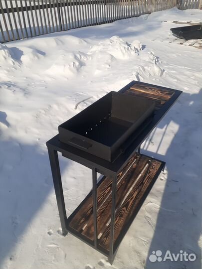 Мангал в стиле лофт