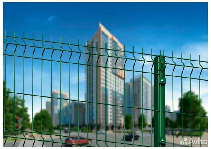 Забор сетка 3D