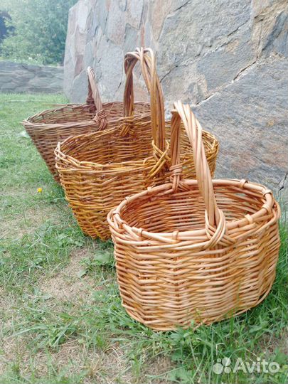 Корзина плетеная для грибов