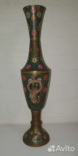 Ваза олимпиада-80 Олимпийский Мишка