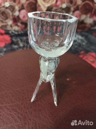 Рюмки перевертыши хрустальные
