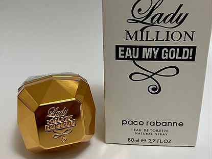 Lady Million Eau My Gold Paco Rabanne 80мл тестер