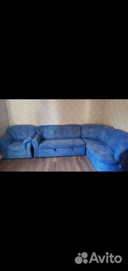 Угловой диван с креслом