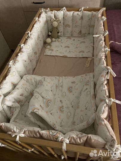 Бортики в детскую кроватку бу