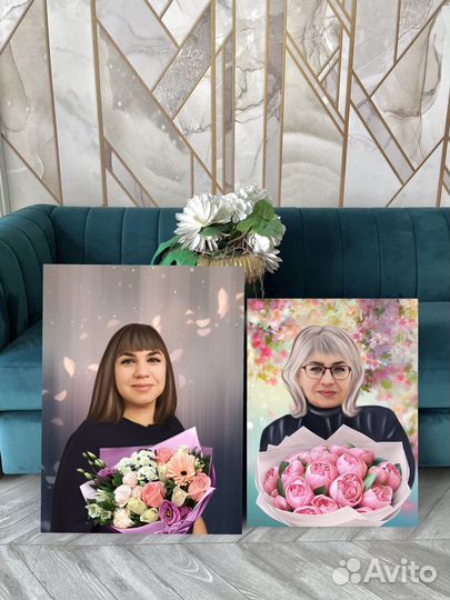Портрет на холсте по фото