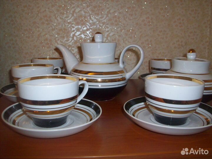 Чайный сервиз Дороги Вербилки СССР Винтаж