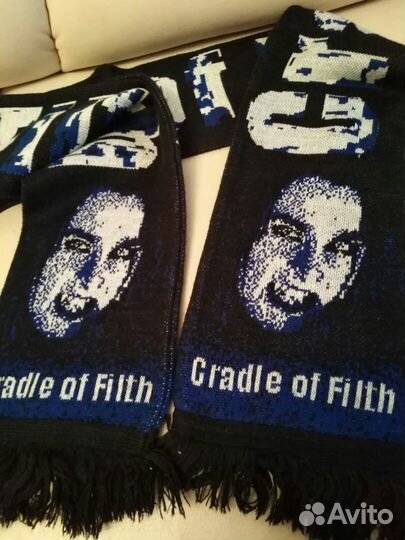 Шарф рок группа металл Cradle of Filth мерч 90ые г