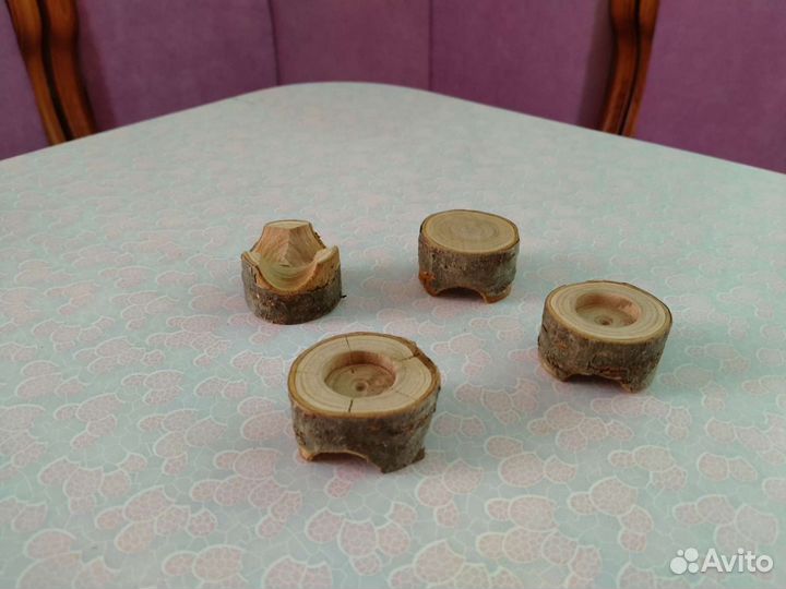 Подсвечник из дерева