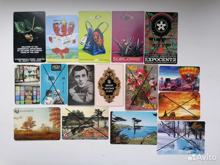 Календарики пластик разные темы