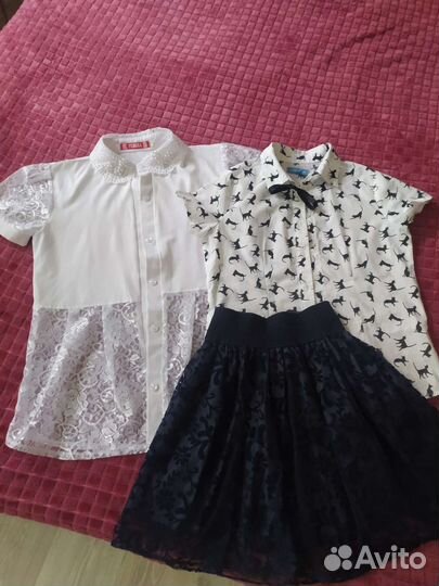 Школьная форма для девочки и простая одежда,обувь