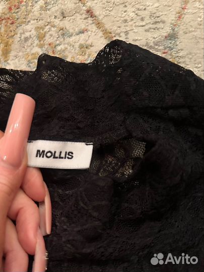 Боди кружевное черное