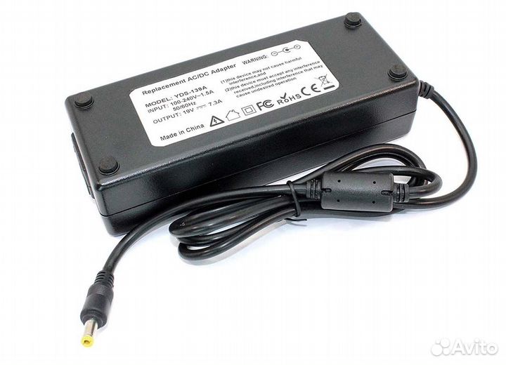 Блок питания (сетевой адаптер) для ноутбуков Acer 19V 7.3A 5.5x2.5 OEM