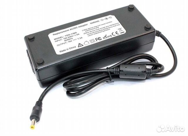 Блок питания (сетевой адаптер) для ноутбуков Acer 19V 7.3A 5.5x2.5 OEM