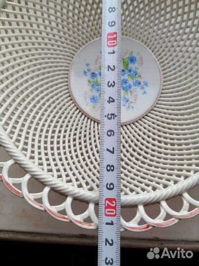 Сухарница, ваза для фруктов, конфетница фарфор кфз