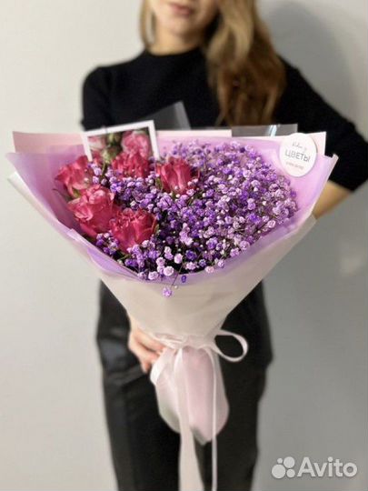 Живые цветы букеты