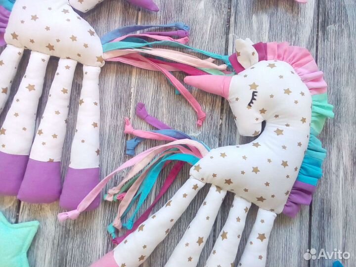 Игрушка мягкая единорог