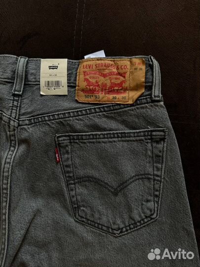 Нов Levis 501'93 straight Винтаж оригинал 30 30