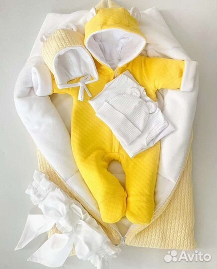 Комплект, конверт на выписку деми/зима