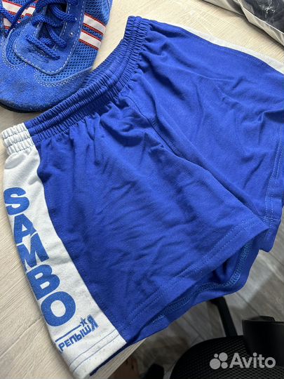 Обувь для самбо, шорты и защита