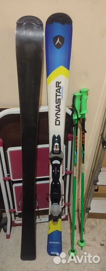 Горнолыжные ботинки и лыжи в комплекте детские