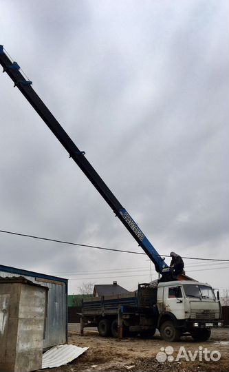 Манипулятор 7 тон,19.5 метров. Борт 8 тон