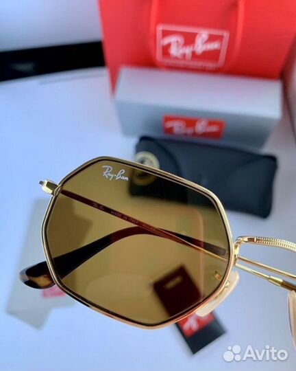 Очки ray ban octagonal кориневые