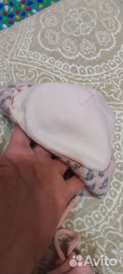 Шапка и снуд для девочки до 1.5 лет