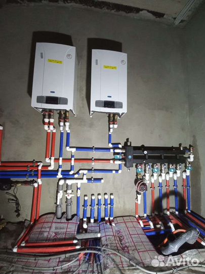 Отопление в коттедже с теплым полом. Под ключ