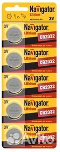 Батарейка Navigator 94765 NBT-CR2032-BP5 (100)